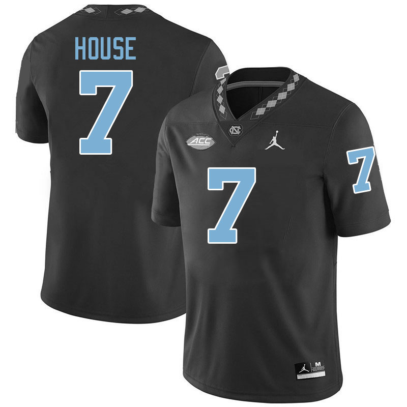 #7 Khmori House North Carolina Tar Heels College Football Jersey Stitched-Black